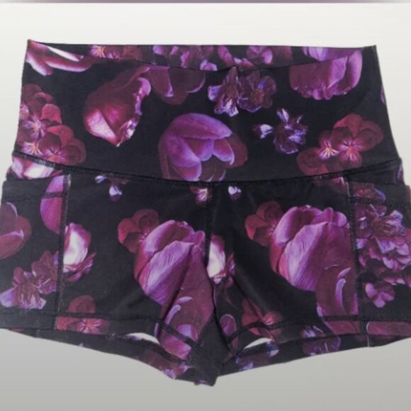 POPFLEX Dark Bloom Sports Bra and Shorts - Picture 7 of 12